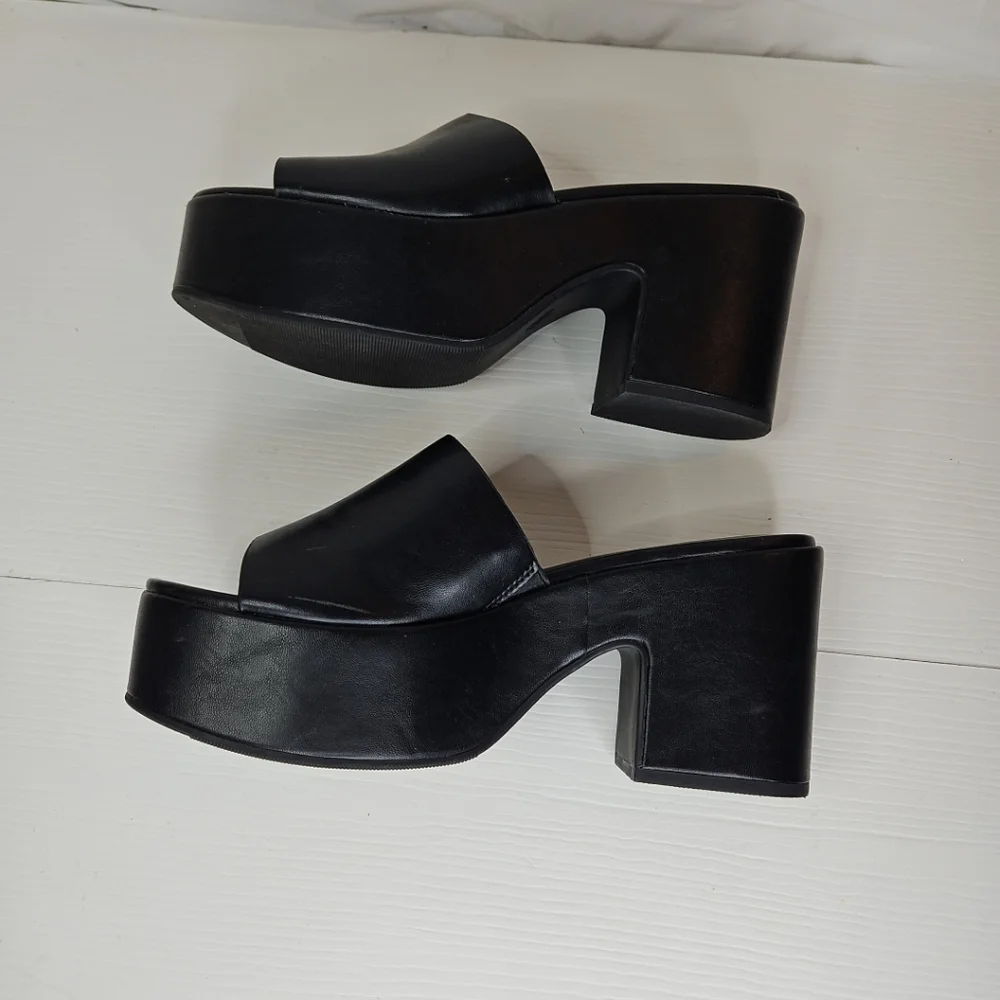 Women's Ricky Platform Heels with Memory Foam Insole - A New Day™ Sizes Slip-on